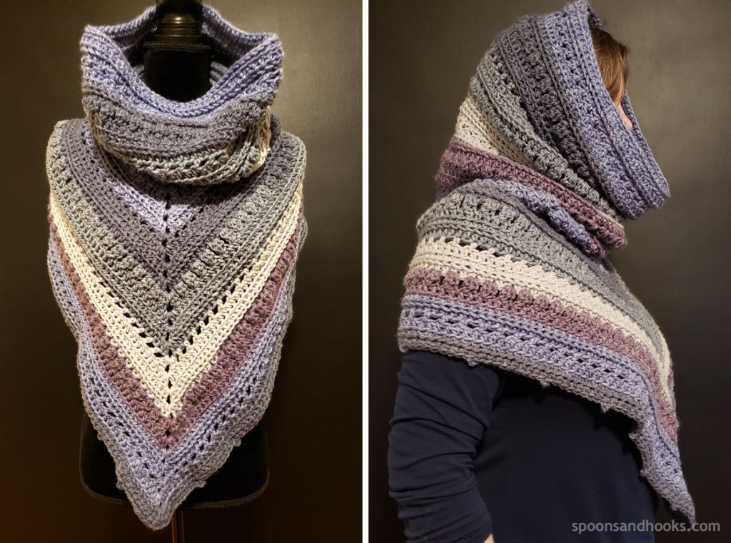 The “big hug” hooded cowl&nbsp;scarf